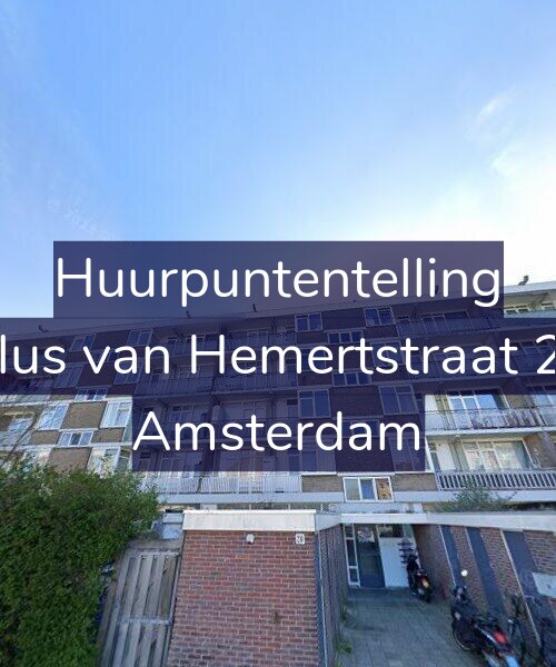 Foto gevel Huurpuntentelling voor Paulus van Hemertstraat 20-4, Amsterdam