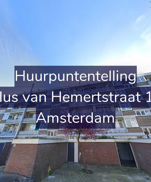 Foto gevel Huurpuntentelling voor Paulus van Hemertstraat 10-1, Amsterdam