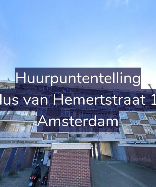 Foto gevel Huurpuntentelling voor Paulus van Hemertstraat 18-4, Amsterdam