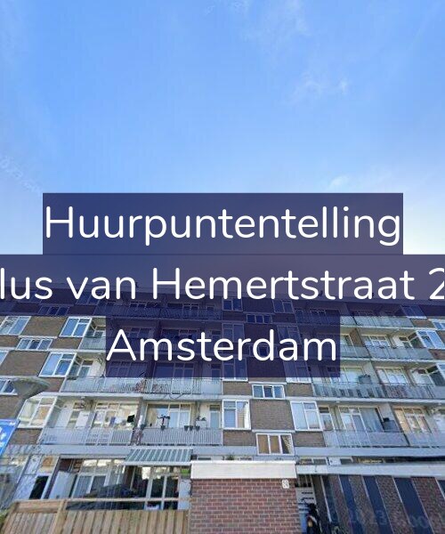 Foto gevel Huurpuntentelling voor Paulus van Hemertstraat 24-2, Amsterdam