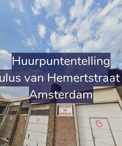 Foto gevel Huurpuntentelling voor Paulus van Hemertstraat 25, Amsterdam