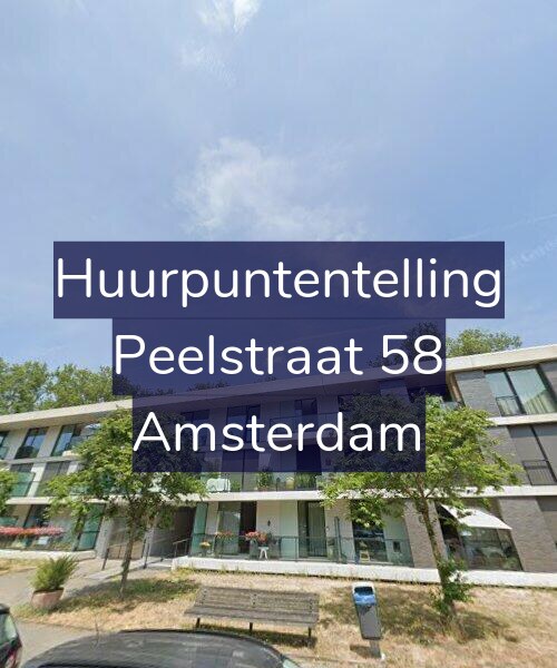 Foto gevel Huurpuntentelling voor Peelstraat 58, Amsterdam