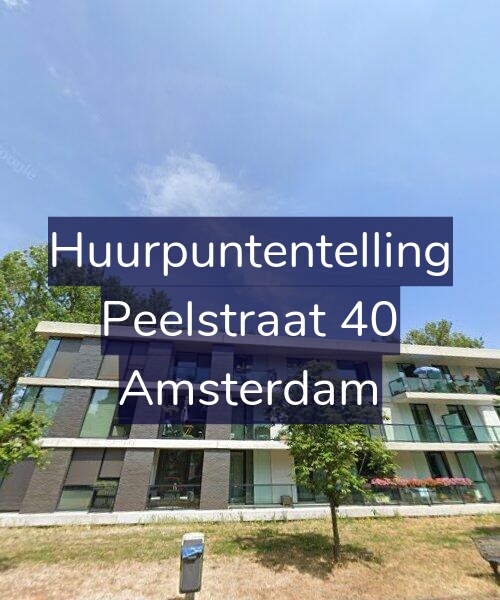 Foto gevel Huurpuntentelling voor Peelstraat 40, Amsterdam