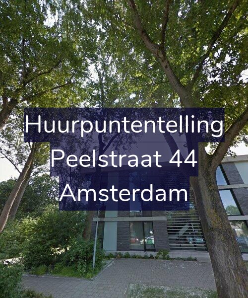 Foto gevel Huurpuntentelling voor Peelstraat 44, Amsterdam
