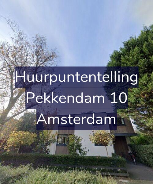 Foto gevel Huurpuntentelling voor Pekkendam 10, Amsterdam
