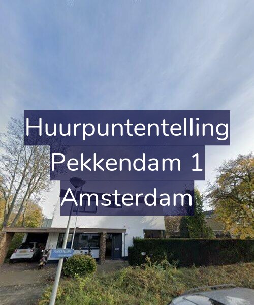 Foto gevel Huurpuntentelling voor Pekkendam 1, Amsterdam
