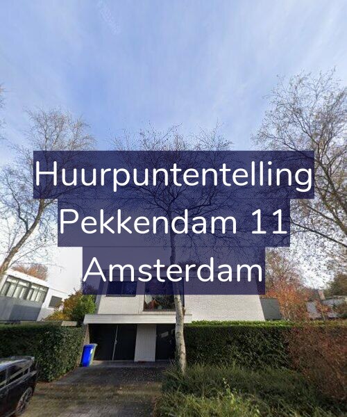Foto gevel Huurpuntentelling voor Pekkendam 11, Amsterdam