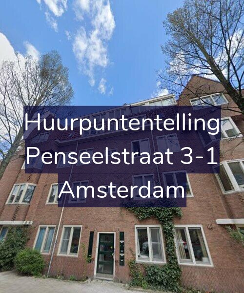 Foto gevel Huurpuntentelling voor Penseelstraat 3-1, Amsterdam