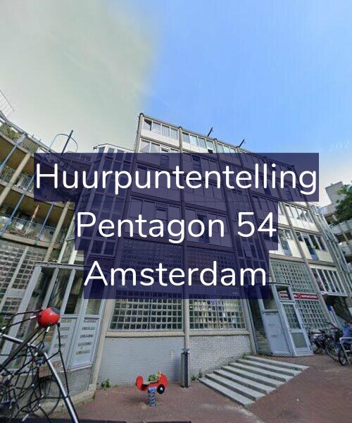 Foto gevel Huurpuntentelling voor Pentagon 54, Amsterdam