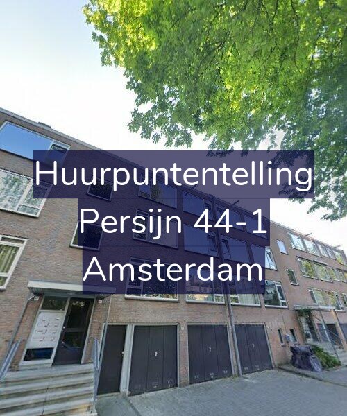 Foto gevel Huurpuntentelling voor Persijn 44-1, Amsterdam
