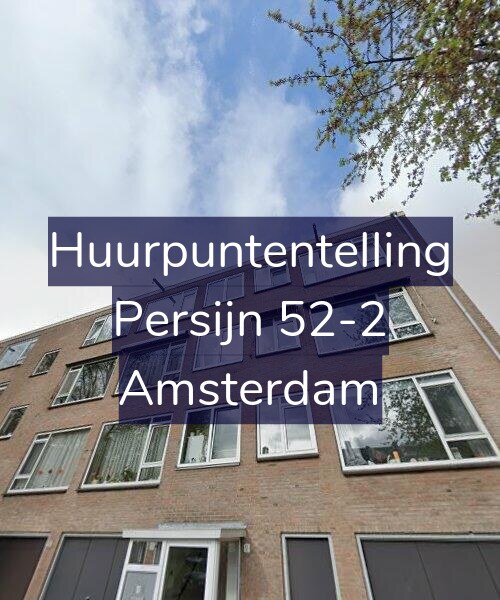 Foto gevel Huurpuntentelling voor Persijn 52-2, Amsterdam