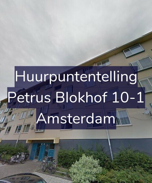 Foto gevel Huurpuntentelling voor Petrus Blokhof 10-1, Amsterdam