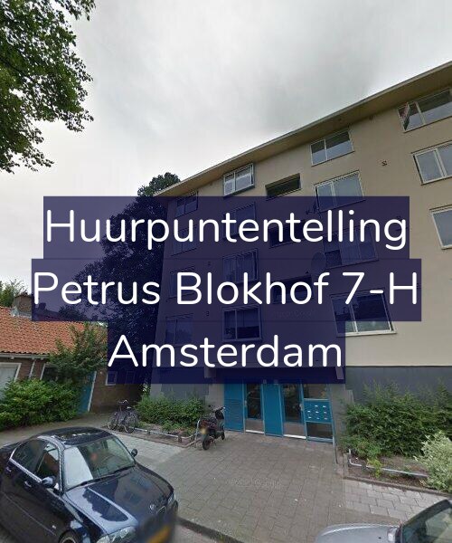 Foto gevel Huurpuntentelling voor Petrus Blokhof 7-H, Amsterdam