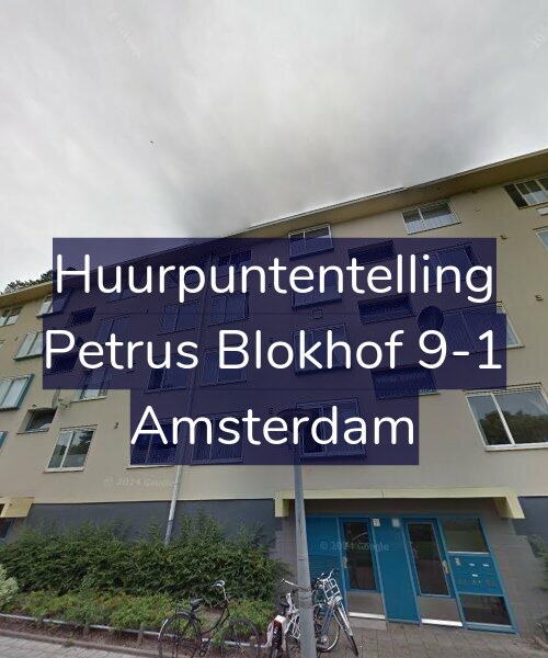 Foto gevel Huurpuntentelling voor Petrus Blokhof 9-1, Amsterdam