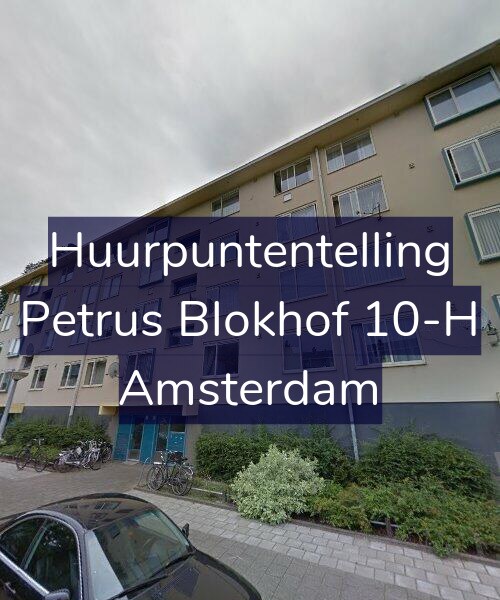 Foto gevel Huurpuntentelling voor Petrus Blokhof 10-H, Amsterdam