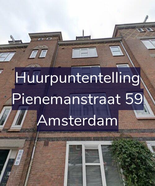 Foto gevel Huurpuntentelling voor Pienemanstraat 59, Amsterdam