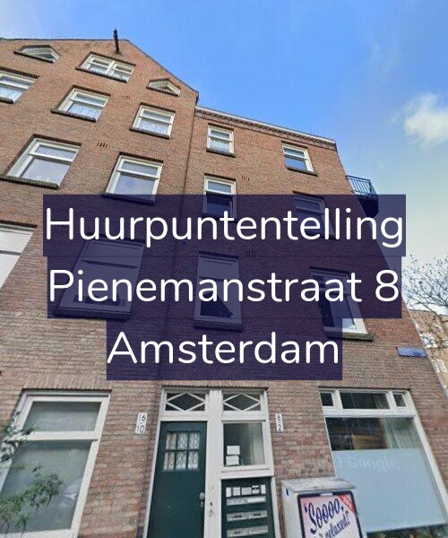 Foto gevel Huurpuntentelling voor Pienemanstraat 8, Amsterdam