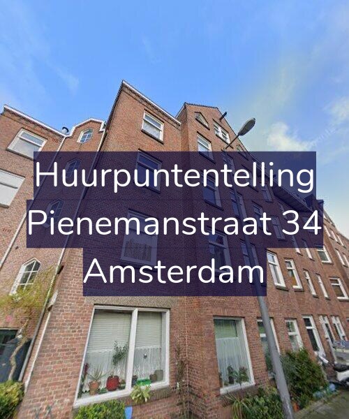 Foto gevel Huurpuntentelling voor Pienemanstraat 34, Amsterdam
