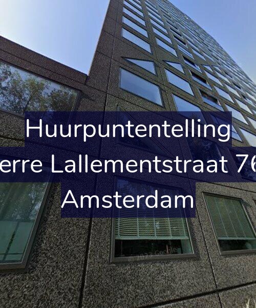 Foto gevel Huurpuntentelling voor Pierre Lallementstraat 768, Amsterdam