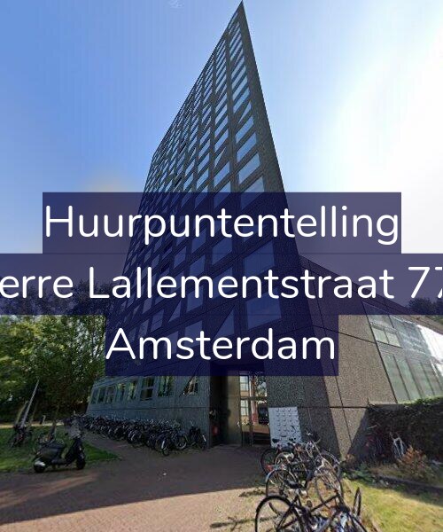 Foto gevel Huurpuntentelling voor Pierre Lallementstraat 774, Amsterdam