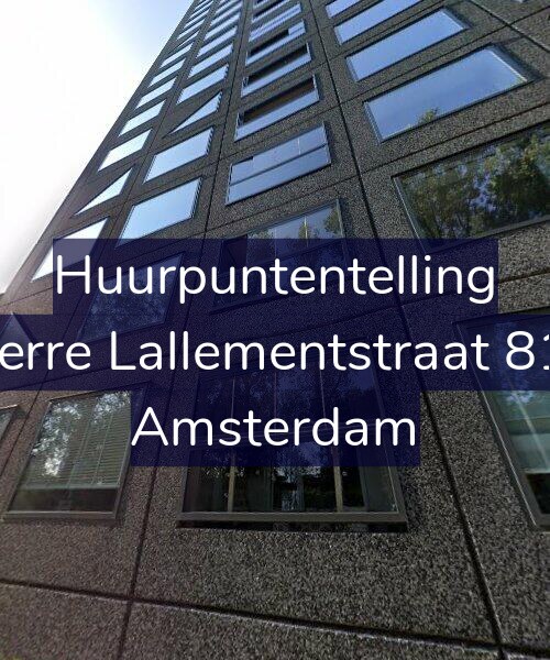 Foto gevel Huurpuntentelling voor Pierre Lallementstraat 816, Amsterdam