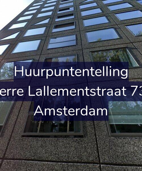 Foto gevel Huurpuntentelling voor Pierre Lallementstraat 734, Amsterdam