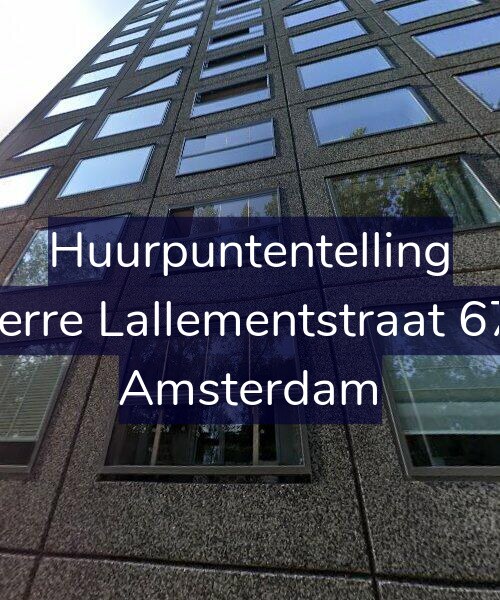Foto gevel Huurpuntentelling voor Pierre Lallementstraat 674, Amsterdam