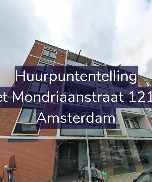 Foto gevel Huurpuntentelling voor Piet Mondriaanstraat 121-1, Amsterdam