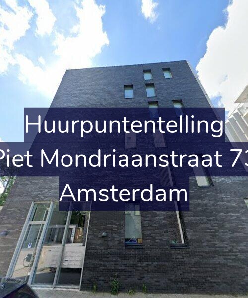 Foto gevel Huurpuntentelling voor Piet Mondriaanstraat 73, Amsterdam