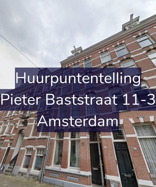 Foto gevel Huurpuntentelling voor Pieter Baststraat 11-3, Amsterdam