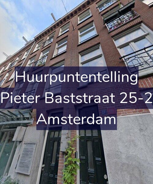 Foto gevel Huurpuntentelling voor Pieter Baststraat 25-2, Amsterdam