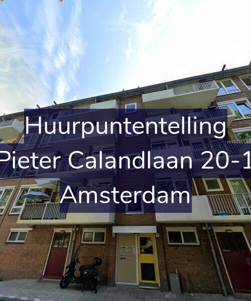 Foto gevel Huurpuntentelling voor Pieter Calandlaan 20-1, Amsterdam