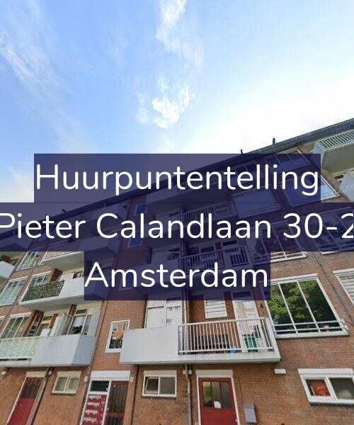 Foto gevel Huurpuntentelling voor Pieter Calandlaan 30-2, Amsterdam