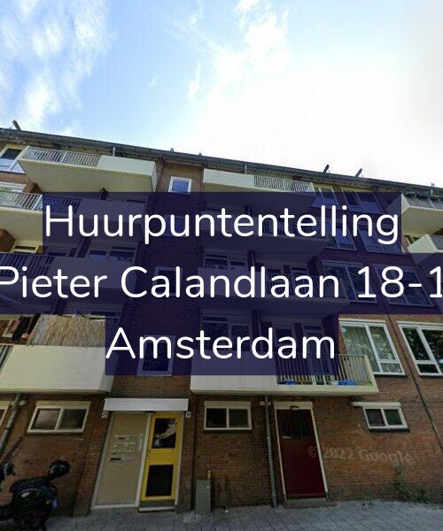 Foto gevel Huurpuntentelling voor Pieter Calandlaan 18-1, Amsterdam