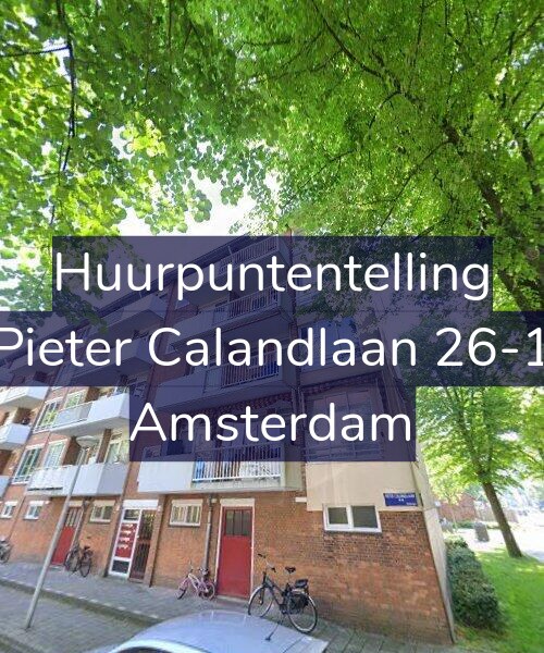 Foto gevel Huurpuntentelling voor Pieter Calandlaan 26-1, Amsterdam