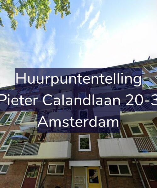 Foto gevel Huurpuntentelling voor Pieter Calandlaan 20-3, Amsterdam