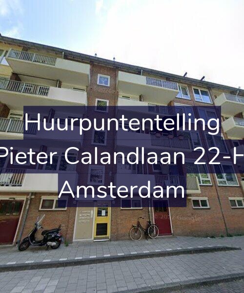 Foto gevel Huurpuntentelling voor Pieter Calandlaan 22-H, Amsterdam