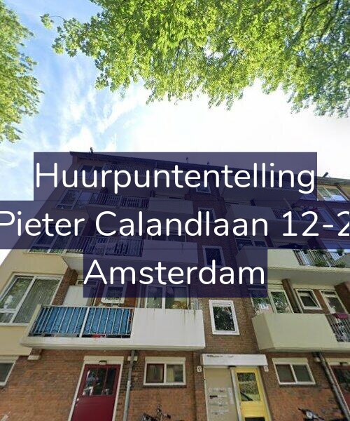 Foto gevel Huurpuntentelling voor Pieter Calandlaan 12-2, Amsterdam