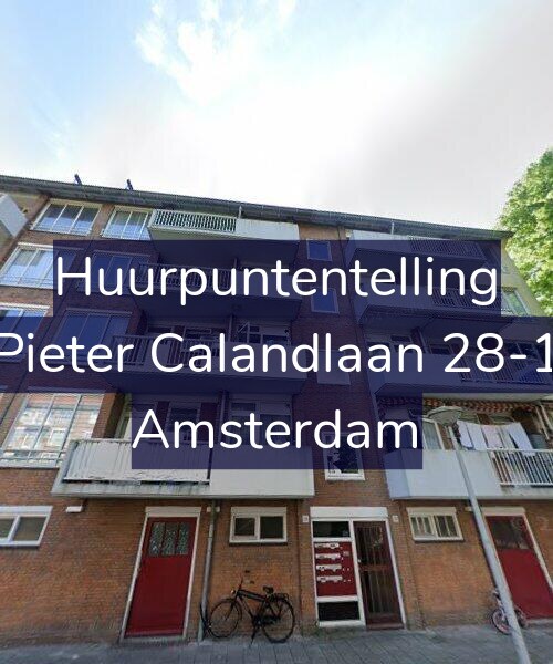 Foto gevel Huurpuntentelling voor Pieter Calandlaan 28-1, Amsterdam