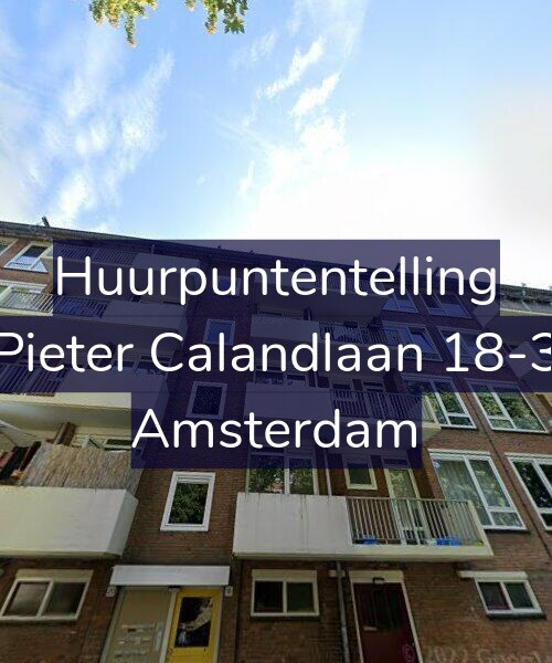 Foto gevel Huurpuntentelling voor Pieter Calandlaan 18-3, Amsterdam
