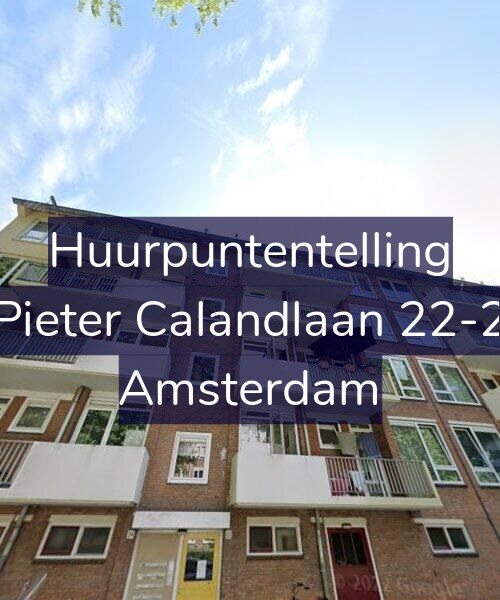 Foto gevel Huurpuntentelling voor Pieter Calandlaan 22-2, Amsterdam