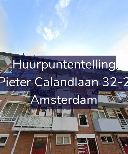 Foto gevel Huurpuntentelling voor Pieter Calandlaan 32-2, Amsterdam