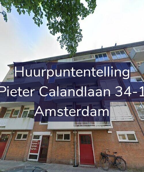 Foto gevel Huurpuntentelling voor Pieter Calandlaan 34-1, Amsterdam
