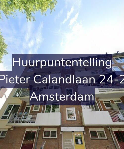 Foto gevel Huurpuntentelling voor Pieter Calandlaan 24-2, Amsterdam