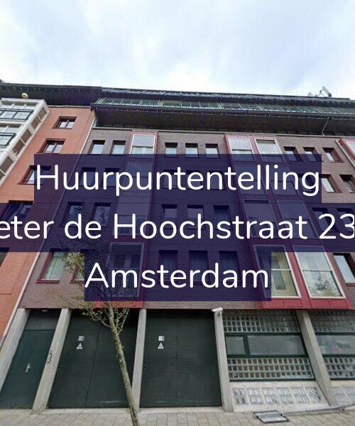 Foto gevel Huurpuntentelling voor Pieter de Hoochstraat 23-F, Amsterdam
