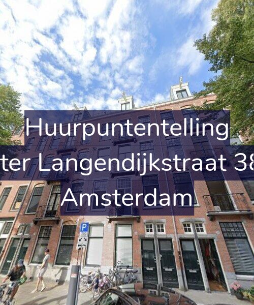 Foto gevel Huurpuntentelling voor Pieter Langendijkstraat 38-1, Amsterdam
