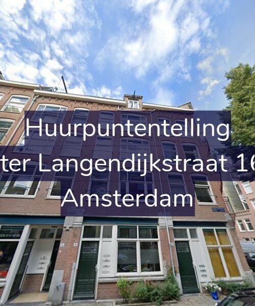 Foto gevel Huurpuntentelling voor Pieter Langendijkstraat 16-1, Amsterdam
