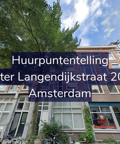 Foto gevel Huurpuntentelling voor Pieter Langendijkstraat 20-1, Amsterdam