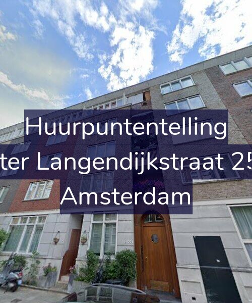 Foto gevel Huurpuntentelling voor Pieter Langendijkstraat 25-B, Amsterdam