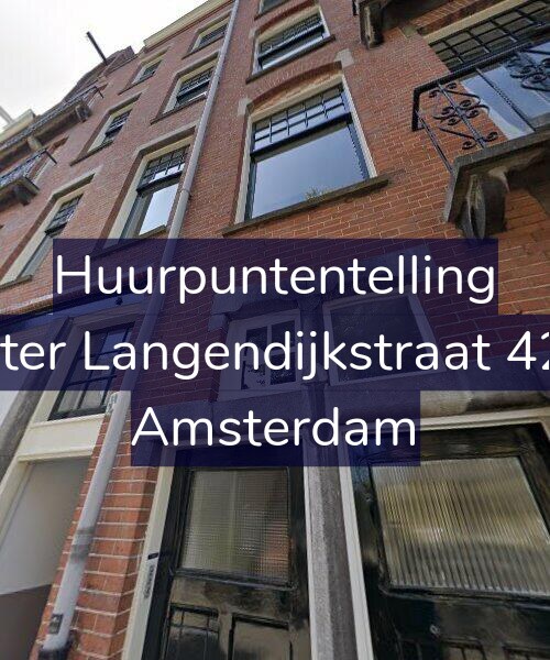 Foto gevel Huurpuntentelling voor Pieter Langendijkstraat 42-1, Amsterdam